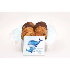 Smiling Whales Mother's Day Cookie Box (24 cookies)