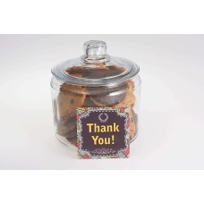 Unique Thank You Glass Cookie Jars (24 cookies)