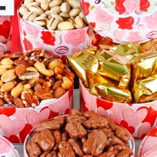 "You & Me" Gift Tower with Pistachios, Walnuts and More