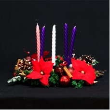 Traditional Advent Wreath with Five Candles