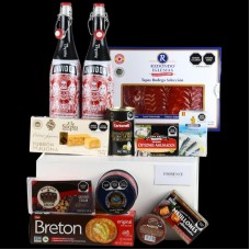 Spectacular Gourmet Gift with Spanish "Tinto de Verano", Charcuterie and Imported Cheeses