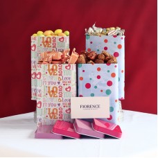 Delicious Gift Tower with Caramel Nuts