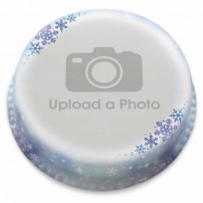 snowflake full photo cake (Serves 2-4)