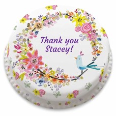 Thank You Birdie Cake (Large Party Cake (Serves 40-55))
