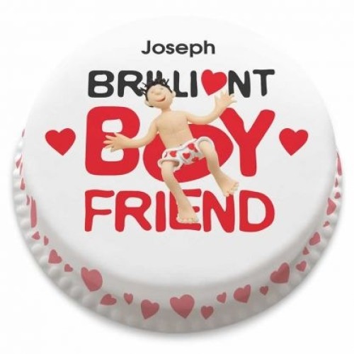 brilliant boyfriend cake (letterbox gift cakes(serves2-4))