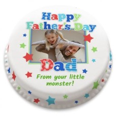 father's day photo cake (large cake (Serves 40-55))