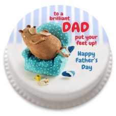 Dad put your feet up! Cake (letterbox gift cake (serves 2-4))