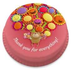 Thank You Bear Cake (Large Party Cake (Serves 40-55))