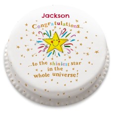 Shiniest Star Cake (Large Party Cake (Serves 40-55))
