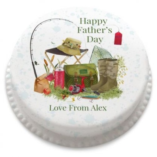 Fishing Fanatic Cake (letterbox gift cake (serves 2-4))