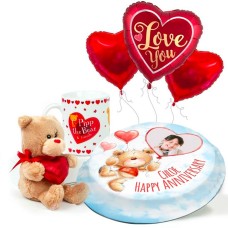 Teddy In A Mug Gift Set (Large Cake Set (XL) Serves 45)