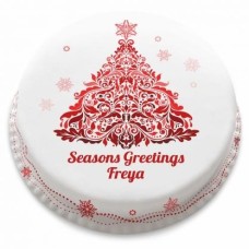 decorative red tree cake (Serves 2-4)