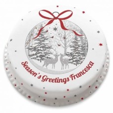 reindeer bauble cake (Serves 10-12)