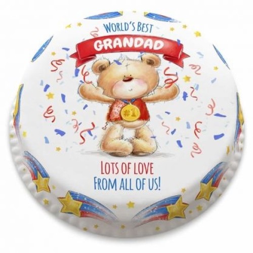 Grandad Ted Cake (letterbox gift cake (serves 2-4))