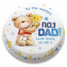 No.1 Ted Dad Cake (letterbox gift cake (serves 2-4))