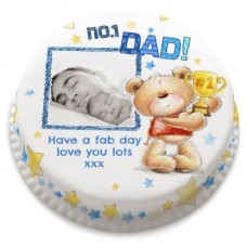 No.1 Ted Dad Photo (letterbox gift cake (serves 2-4))