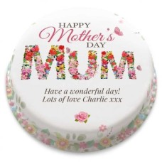 Floral Mum Cake (Small party cake(serves 10-12)) Floral Mum Cake (Small party cake(serves 10-12))