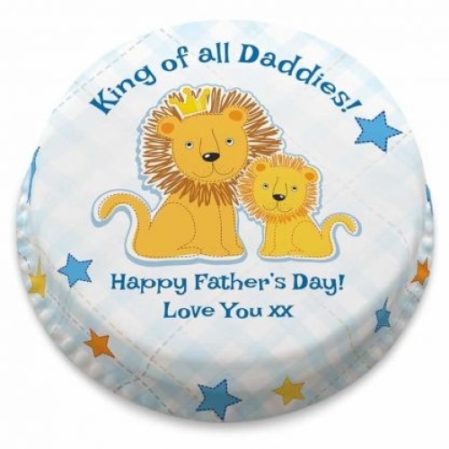 King of Daddies Cake (letterbox gift cake (serves 2-4))