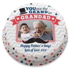 Vintage Grandad Photo Cake (letterbox gift cake (serves 2-4))