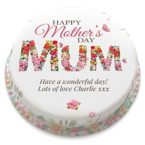Floral Mum Cake (letterbox gift cake (serves 2-4))