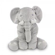 Plush Elephant 60 Cm - Gray Cushion