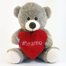 Stuffed Bear 32 Cm Sitting - Hashtag Te Amo Hazelnut