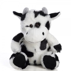Plush Cow 23 Cm White Milk Sitting
