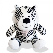 Plush Tiger 21 Cm Sitting - Little With White Bow