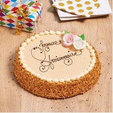 Decorated Cream (Round) Inscription