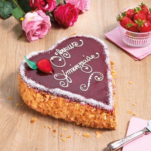 Heart Strawberry Inscription