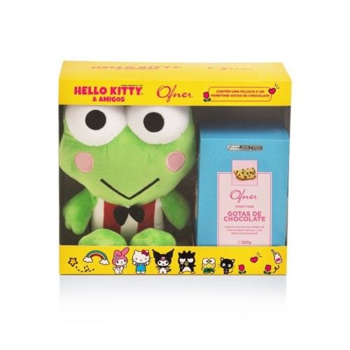 Panetone Chocolate Drops With Keroppi Plush