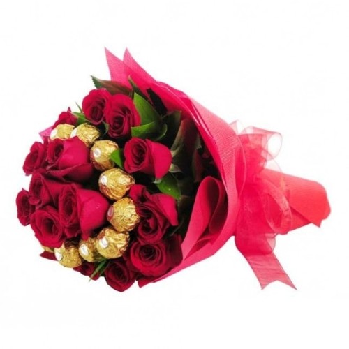 Shining Red Roses Bouquet