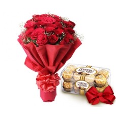 Red Roses of 12Red & Ferrero