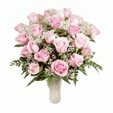 Vase of 36 Pink Roses