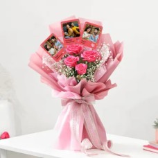 Personalized Anniversary Magnets with Blooms