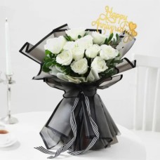 12 Elegant Blooms Anniversary Bouquet