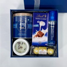 First Year of Love Gift Set - Salt Caramel Popcorn, Chocolate & More for Him