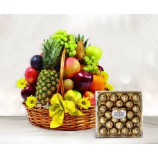 Fresh Fruit & Ferrero Rocher Basket