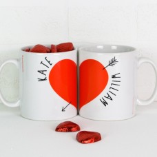 Lovers Personalized Chocolate Filled Mugs