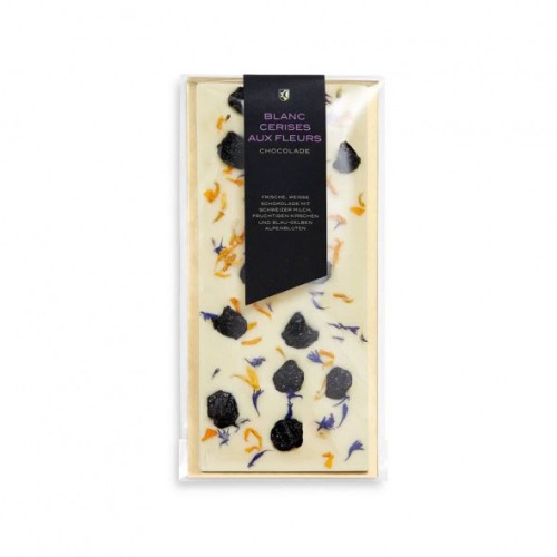 Blanc Cerises aux Fleurs chocolate 130g