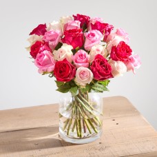 24 Mixed Roses and Senti Prosecco Gift Set