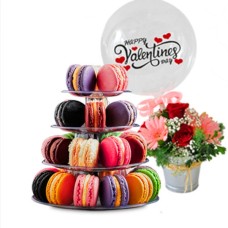 Valentine Macaron Tower