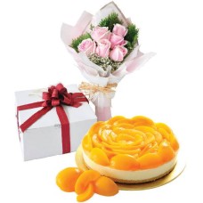 Peachy Rich Cheese, Vegetarian - Cake