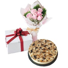 Sweet Banana Peanut Butter Chocolate Chips Cheese, Vegetarian - Cake