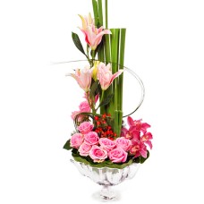 Floral Taler - Mixed Flower Arrangement