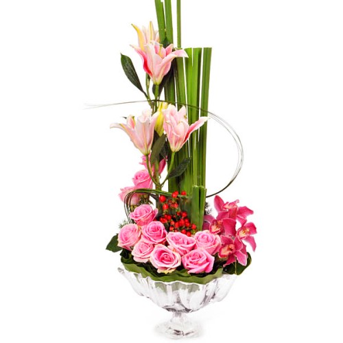Floral Taler - Mixed Flower Arrangement