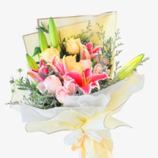 Basic Splendorous Lilies - 5 Stalks Lilies Flower Bouquet