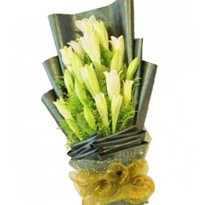Rising Madonna - 20 stalks Lily Flower Bouquet