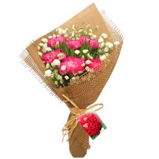 Merry Carnations - Hand Bouquet
