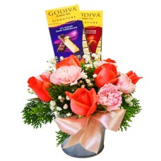 Romancing Godiva – Bouquet Flower Chocolate